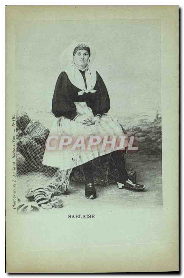 CPA Folklore Sablaise 