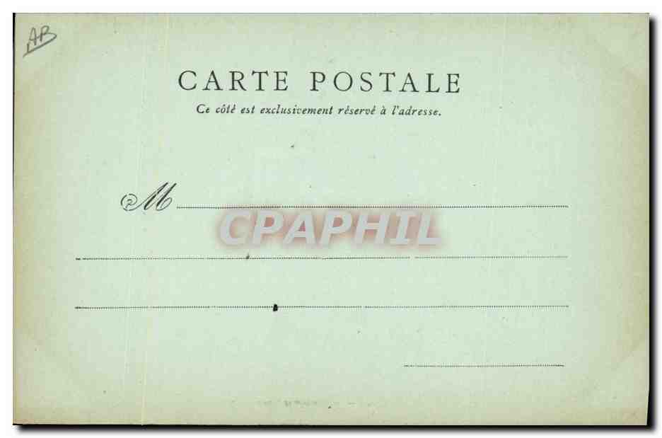 CPA Folklore Sablaise  — Verso