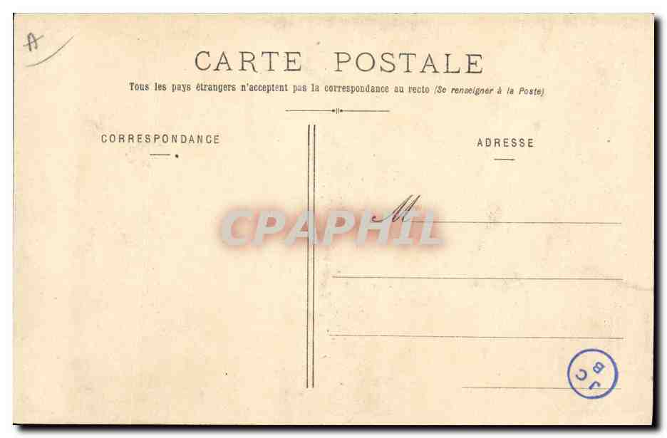 CPA Folklore Sablaises  — Verso