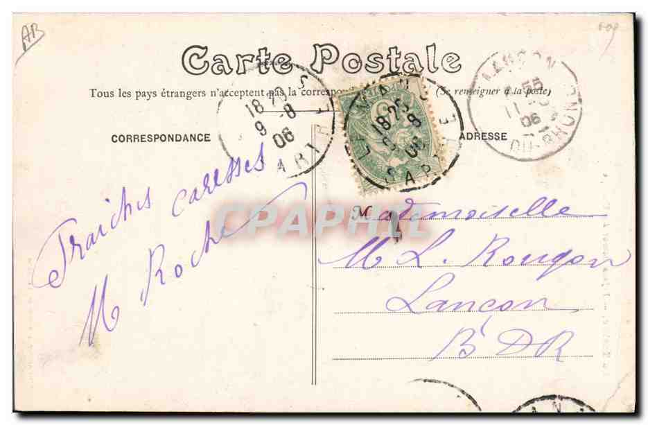 CPA Folklore La Sarthe Joyeux retour des champs Enfants  — Verso