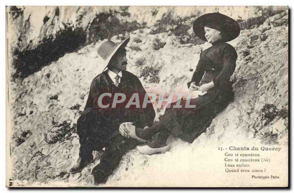 CPA Folklore Chants du Quercy 