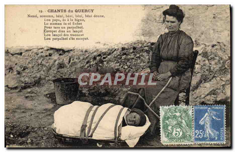 CPA Folklore Chants du Quercy Enfant Bebe 