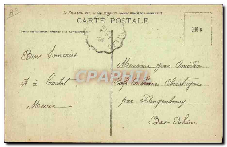 CPA Folklore Chants du Quercy Enfant Bebe  — Verso