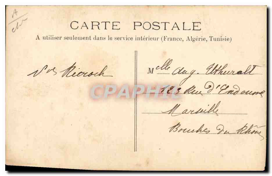 CPA Folklore Retour du marche La volaille  — Verso