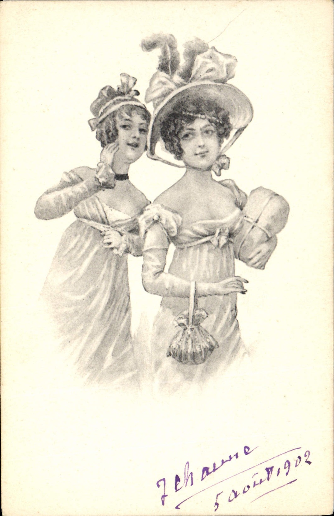 CPA Fantaisie Illustrateur Femmes 