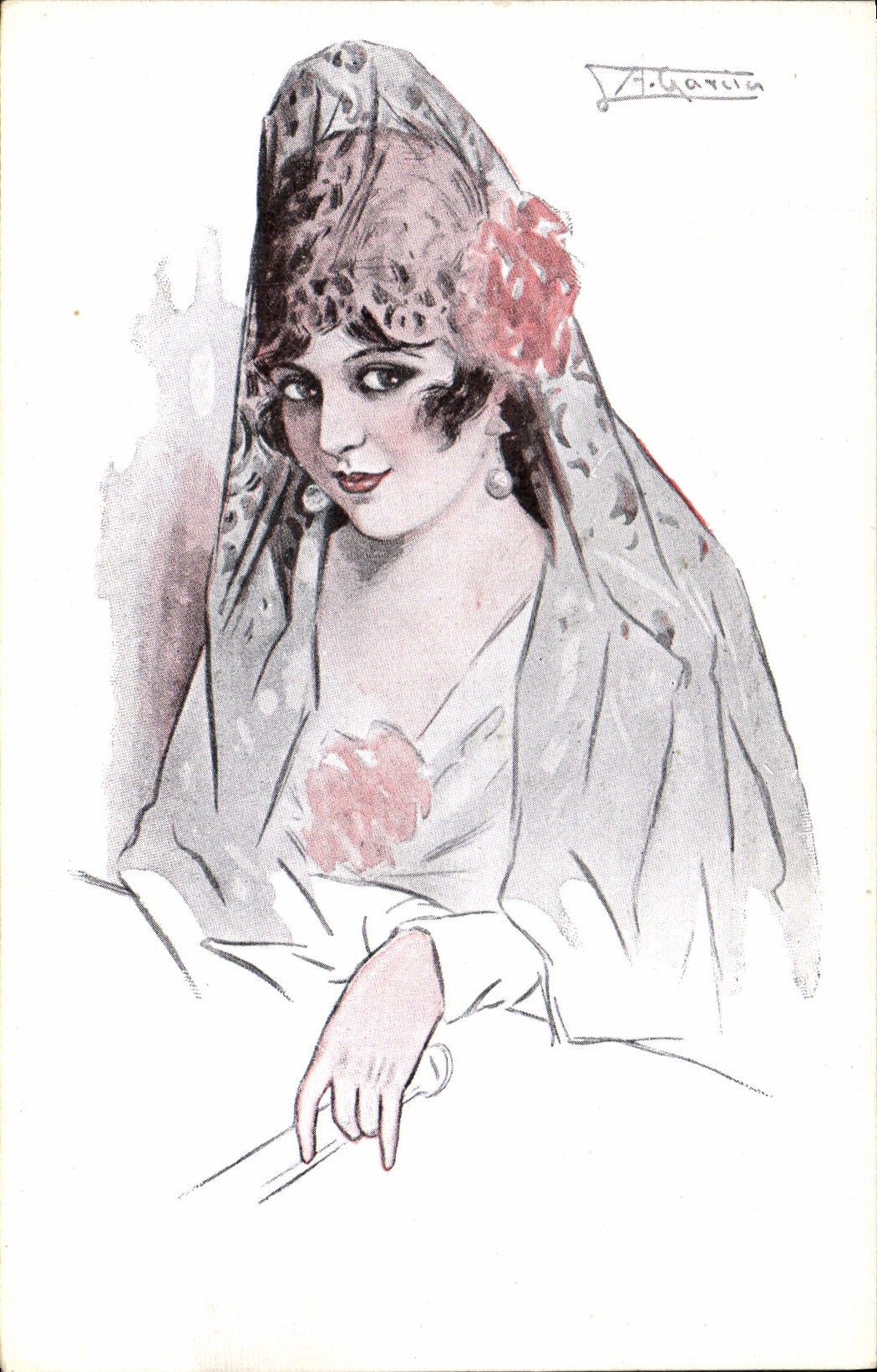 CPA Fantaisie Illustrateur Femme 
