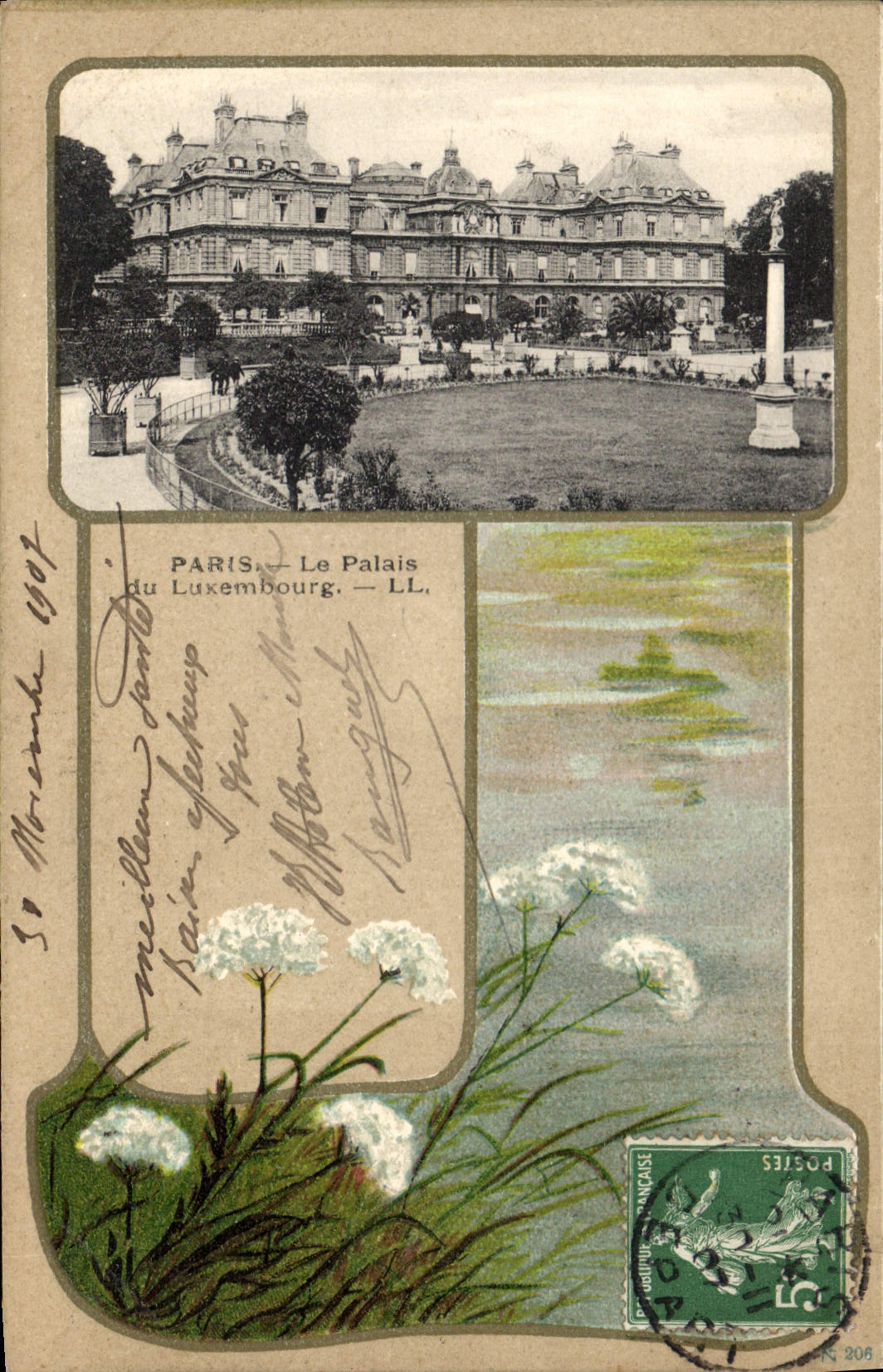 CPA Fantaisie Illustrateur Paris Le Palais du Luxembourg 