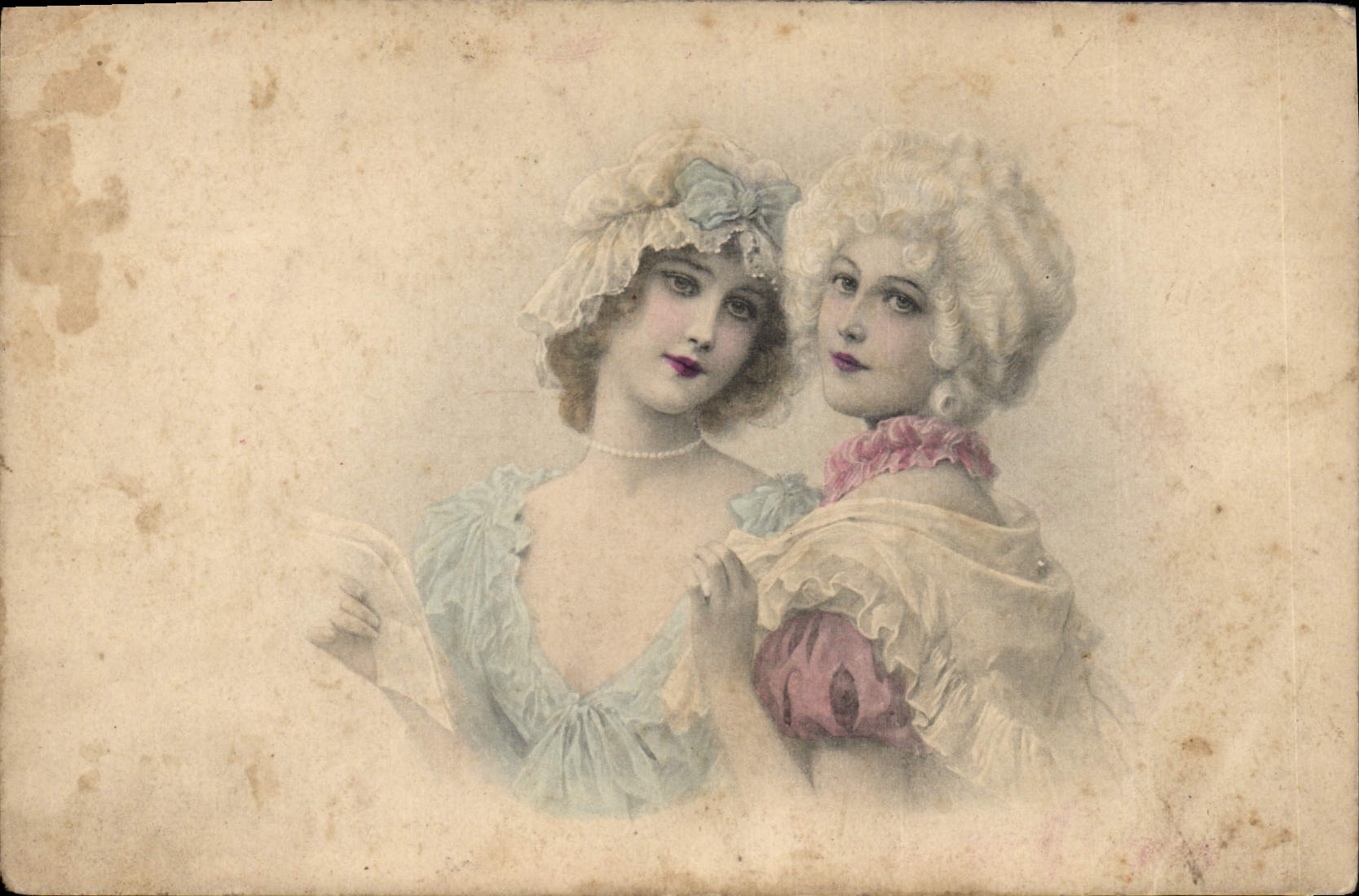 CPA Fantaisie Illustrateur Femmes 