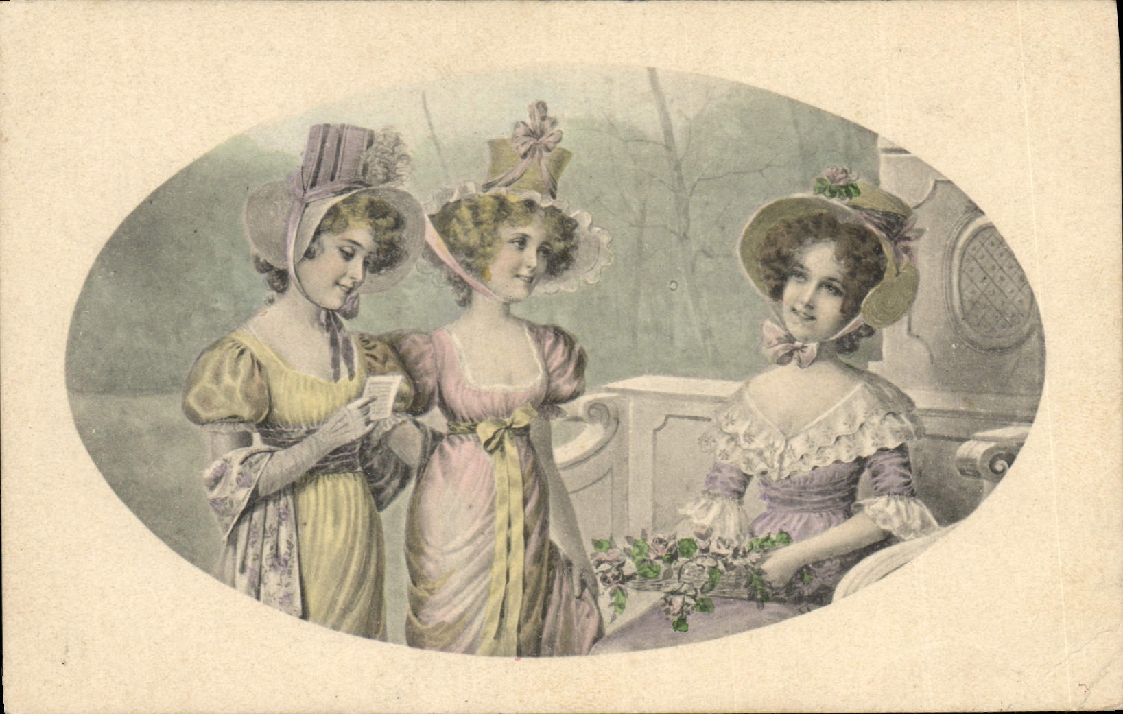 CPA Fantaisie Illustrateur Femmes 