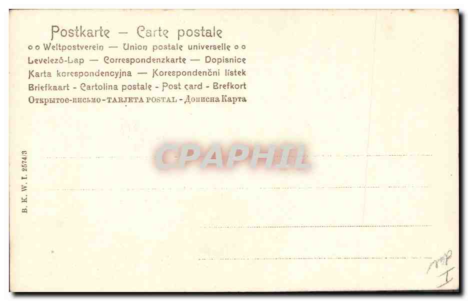 CPA Fantaisie Illustrateur Femme Fer a cheval  — Rückseite