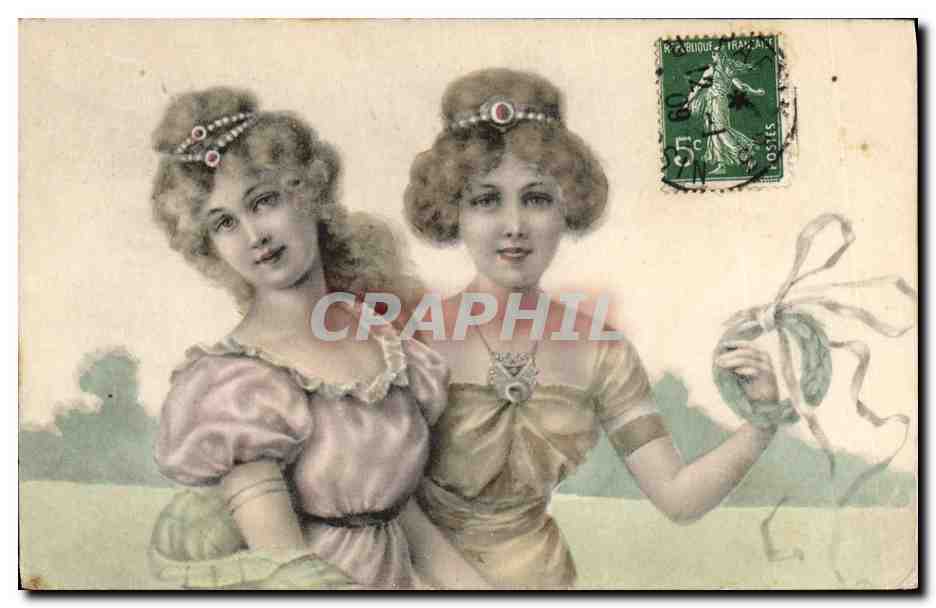 CPA Fantaisie Illustrateur Femmes 