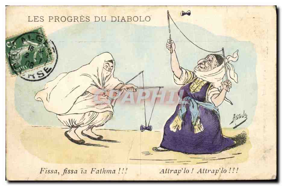 CPA Les progres du Diabolo Fissa Fissa 