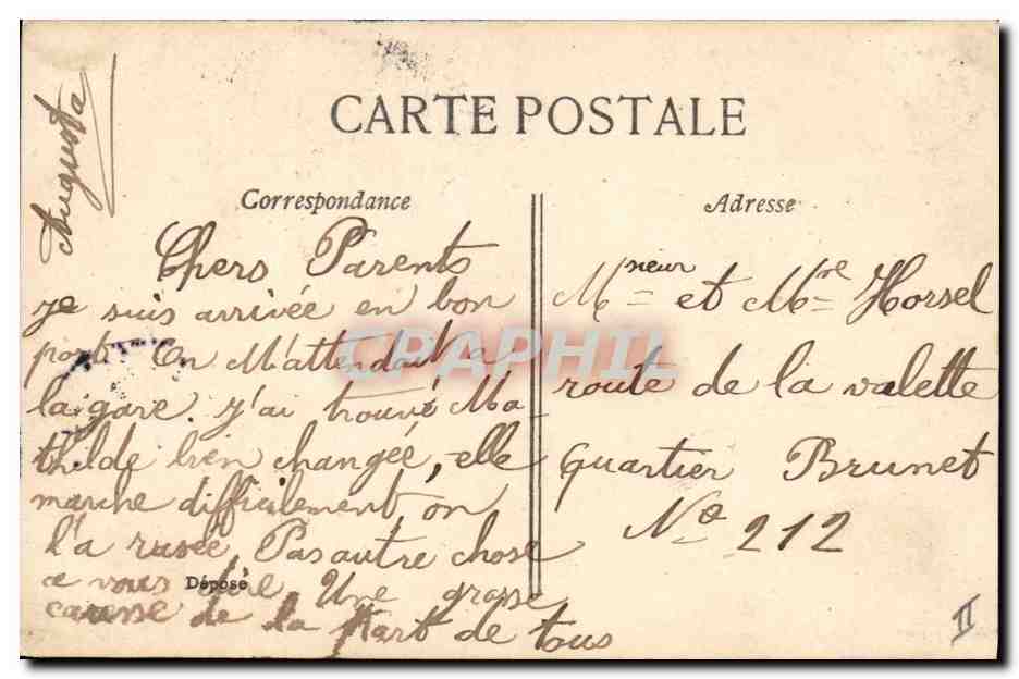 CPA Diabolo Enfant  — Verso