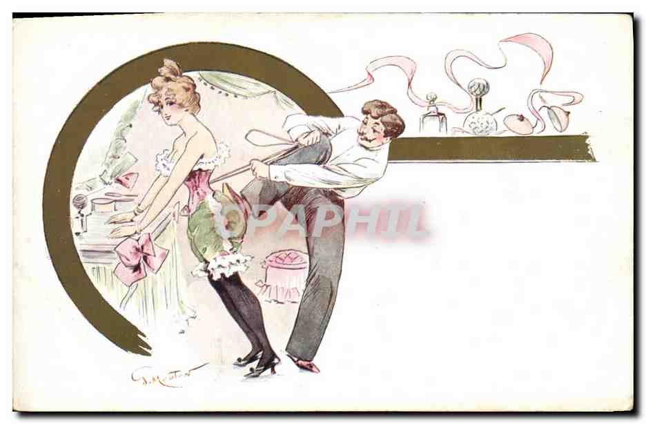 CPA Fantaisie Illustrateur Mouton Femme 