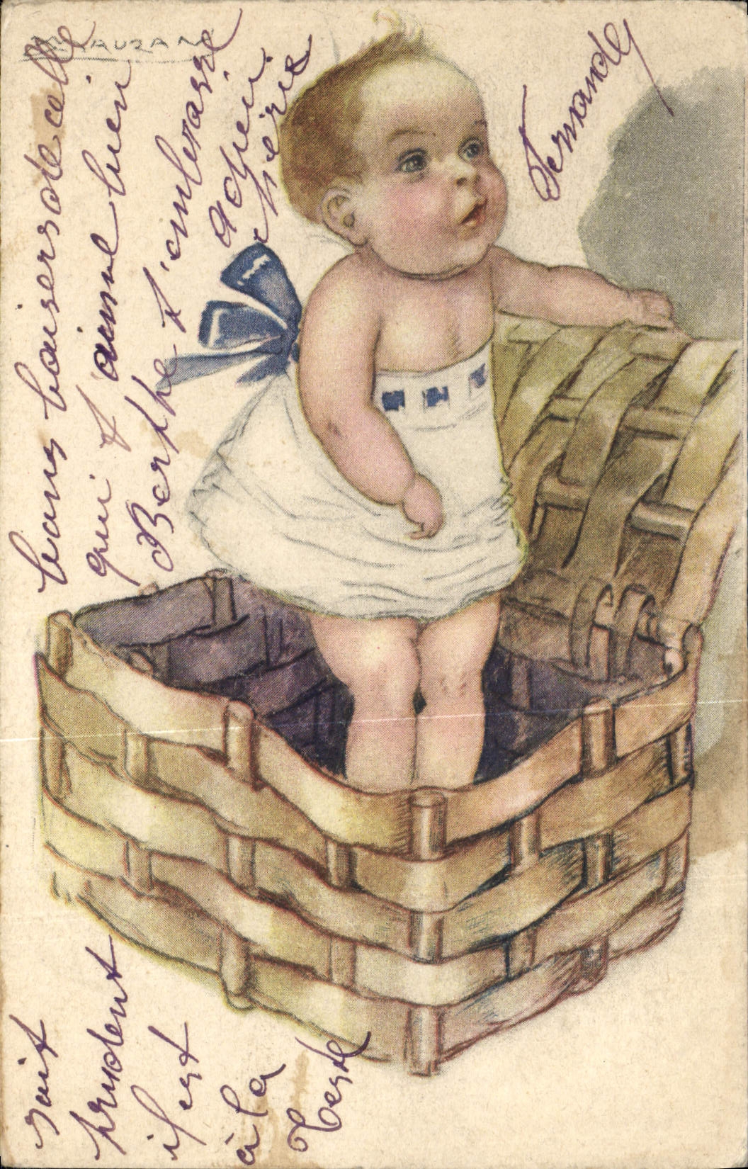 CPA Fantaisie Illustrateur Mauzan Enfant