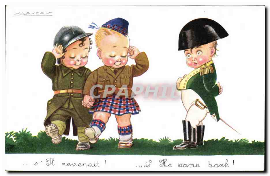 CPA Fantaisie Illustrateur Mauzan S'il revenait Napoleon Militaria 