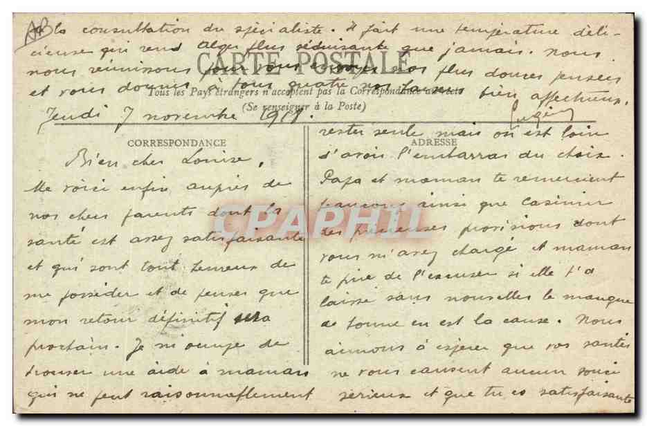 Salem, le Nègre danseur — Types Indigènes — Collection Répance, A. L. éd., Alger — Verso