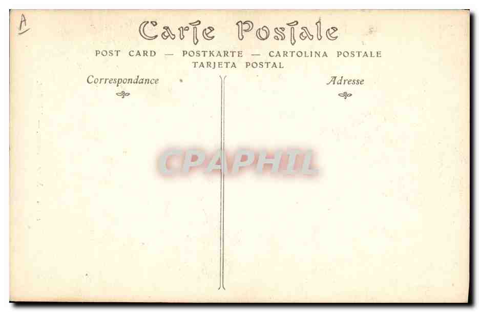 CPA Folklore Negre musicien  — Verso