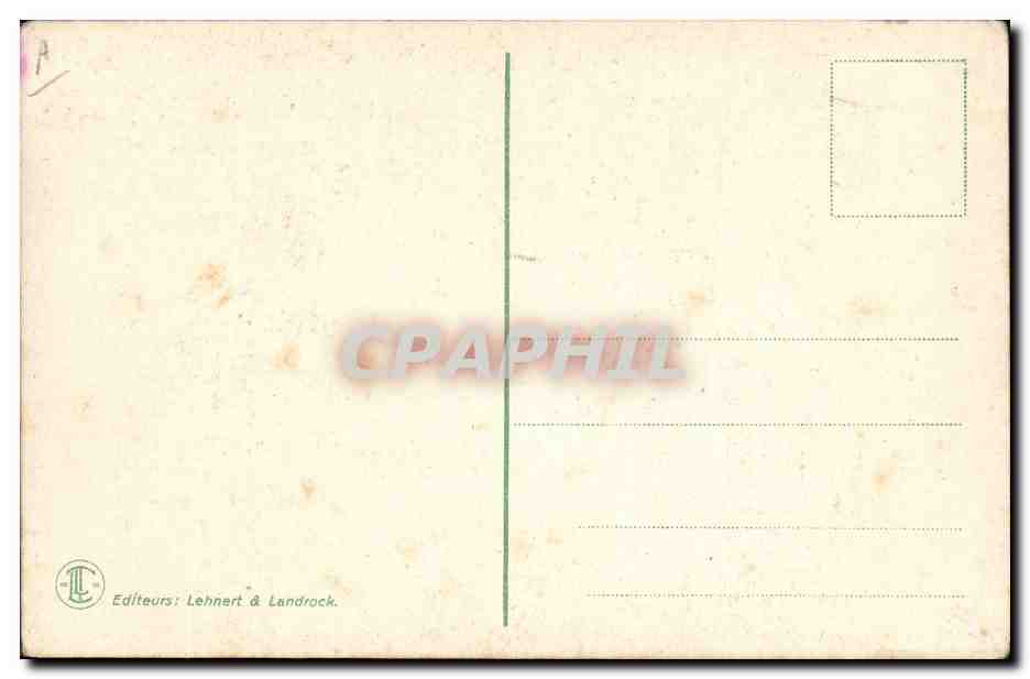 CPA Folklore Musicien negre  — Verso