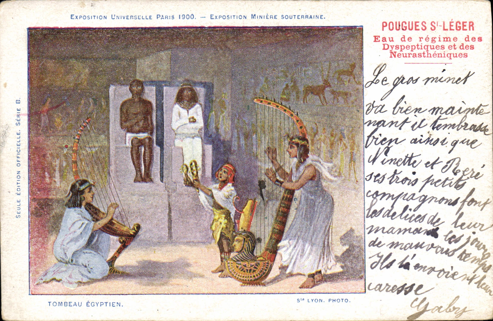 Tombeau Égyptien — Exposition Universelle Paris 1900 — Exposition Minière Souterraine — Pouques S'Léger
