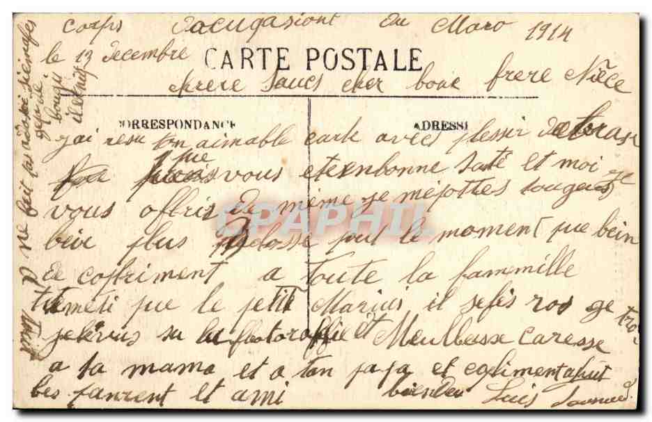 Arabe jouant de la flûte — Scènes et Types n°238 — Leotillon, J. & C. S. — Verso