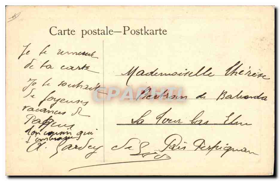 CPA Lapin Enfants Les petits amis Lapins  — Rückseite