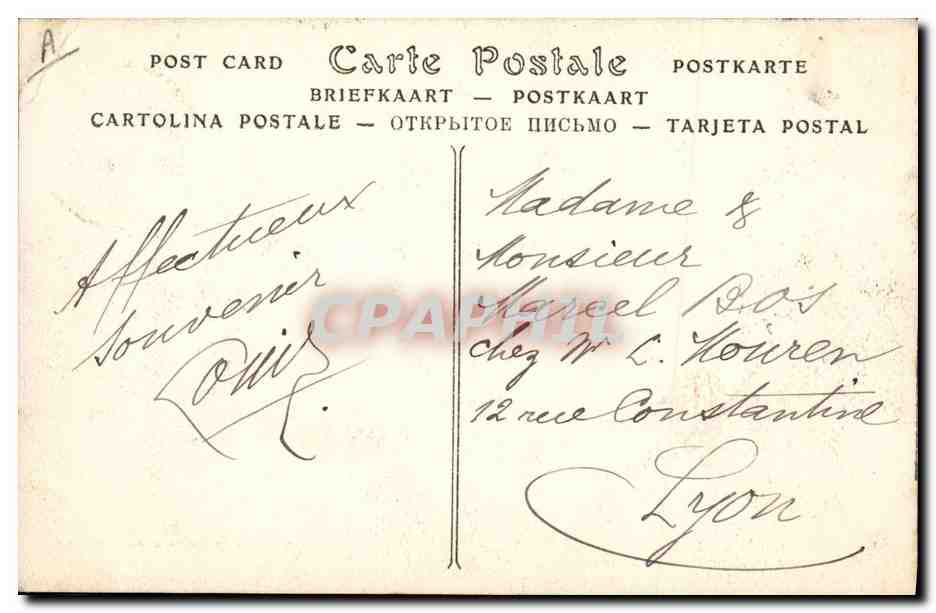 CPA Militaria Un groupe de Chasseurs Alpins  — Verso