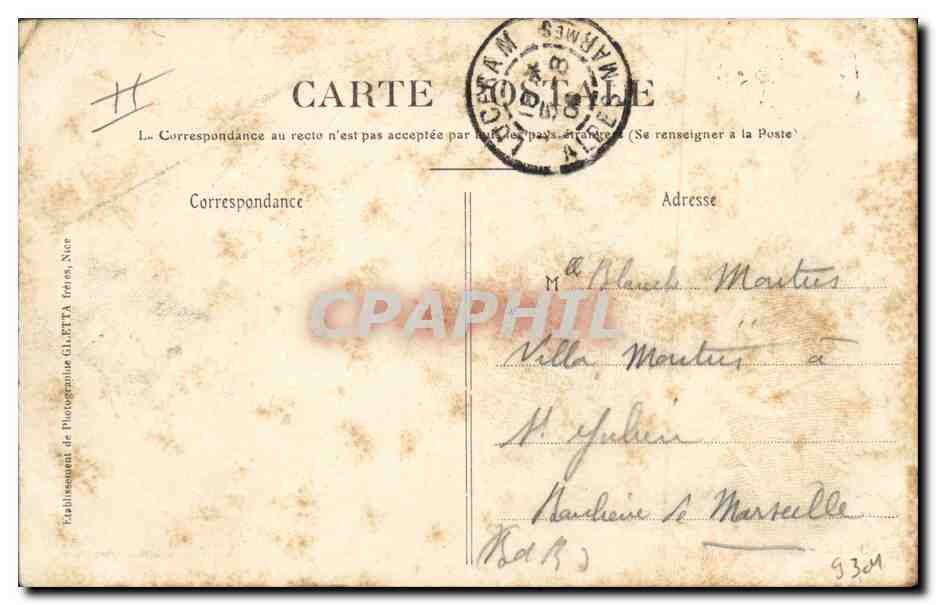 CPA Militaria Chasseurs Alpins Batteries alpines au bivouac  — Rückseite