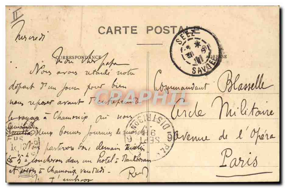 CPA Militaria Chasseurs Alpins Un poste vigie a la frontiere  — Rückseite