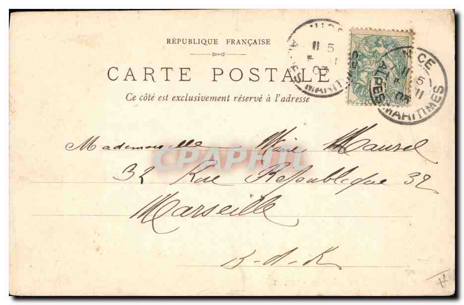 Groupe de Chasseurs Alpins dans les Alpes — 1502 — Dention Giletta, Phot., Nice — Reverso