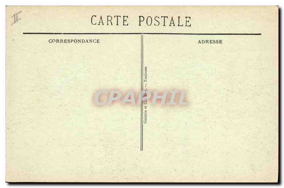 CPA Militaria Chasseurs Alpins Embrun Casernes Vallier de lapeyrouse  — Rückseite