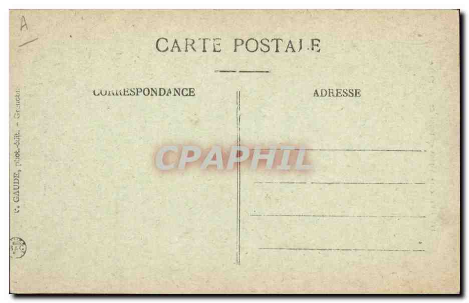 Chasseurs Alpins en tenue de Campagne — série 145 — éditeur G. GAUDE, Strasbourg — Verso