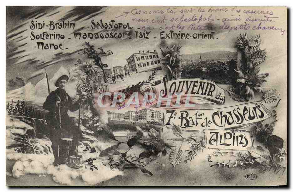 Sidi-Brahim - Sébastopol - Madagascar - Maroc — Souvenir du 7e Bataillon de Chasseurs Alpins