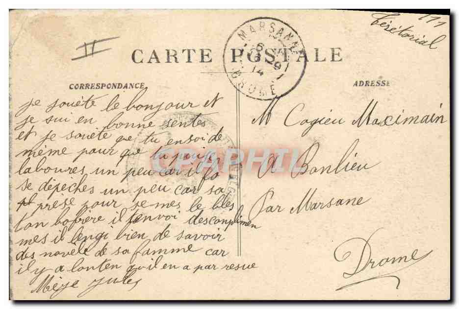 CPA Militaria Chasseurs Alpins Escalade dans les rochers  — Rückseite