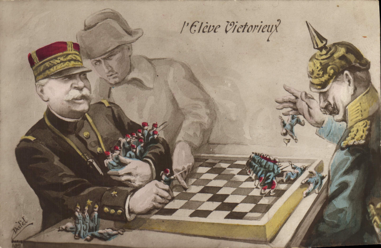 CPA Militaria L'eleve victorieux Dames Napoleon 1er 