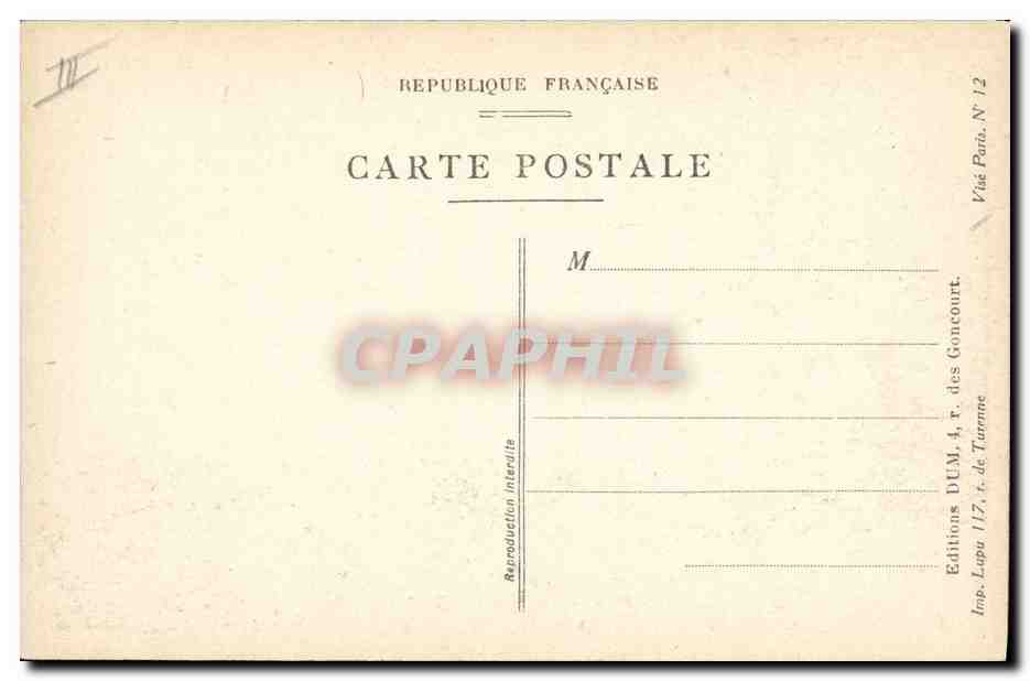 CPA Militaria Les 10 commandements du civil  — Rückseite