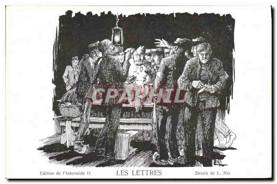 CPA Militaria Les lettres 