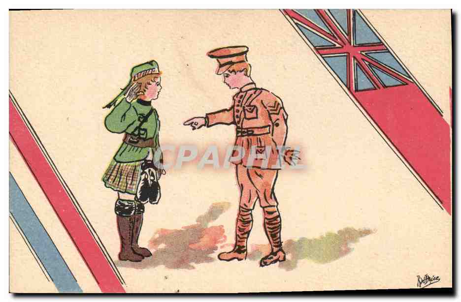 CPA Militaria Enfant Orphelinat des armees 