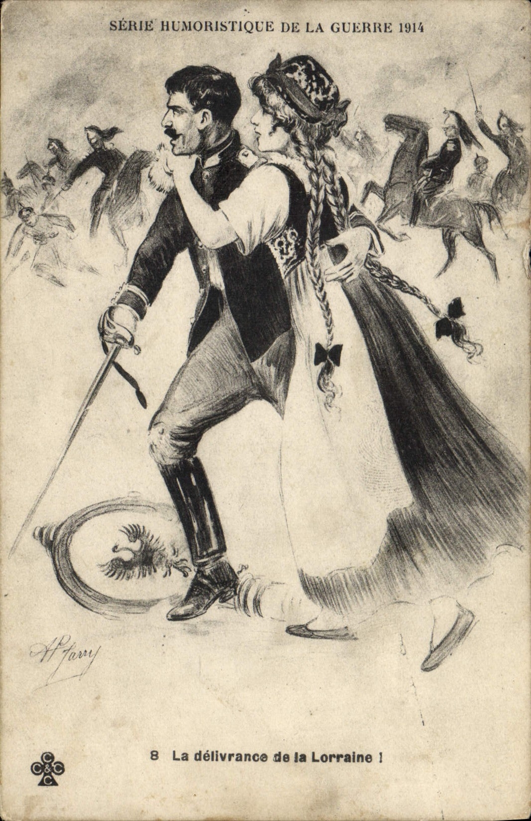 CPA Militaria La delivrance de la Lorraine 