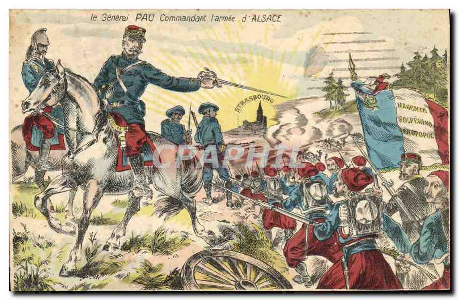CPA Militaria Le General pau commandant d'armee d'Alsace 