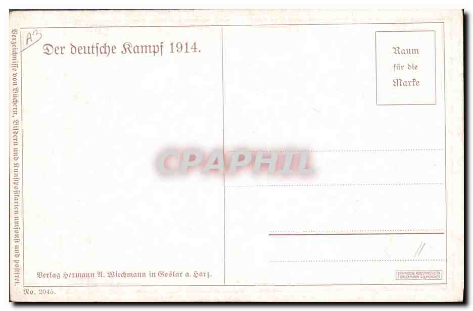 CPA Militaria Zur Walstatt  — Rückseite