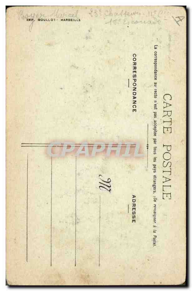 CPA Militaria Promo 1916 Aviation Avion  — Rückseite