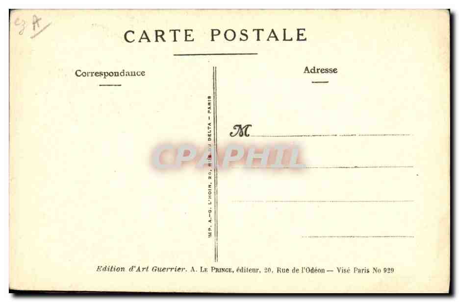 CPA Militaria  — Rückseite