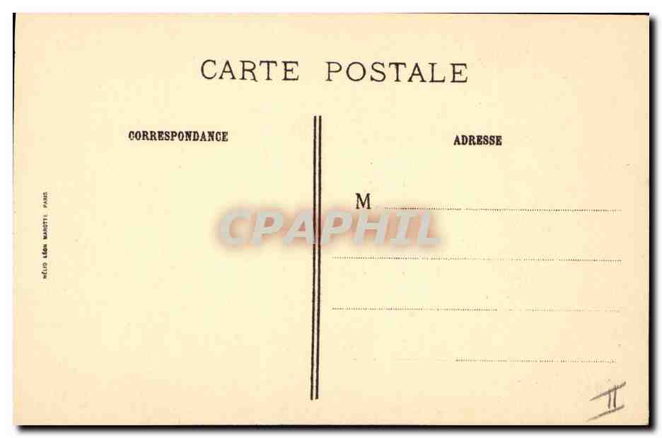 CPA Quentin de la Tour Portrait de l'artiste Musee Coqnacq Jay Paris  — Verso