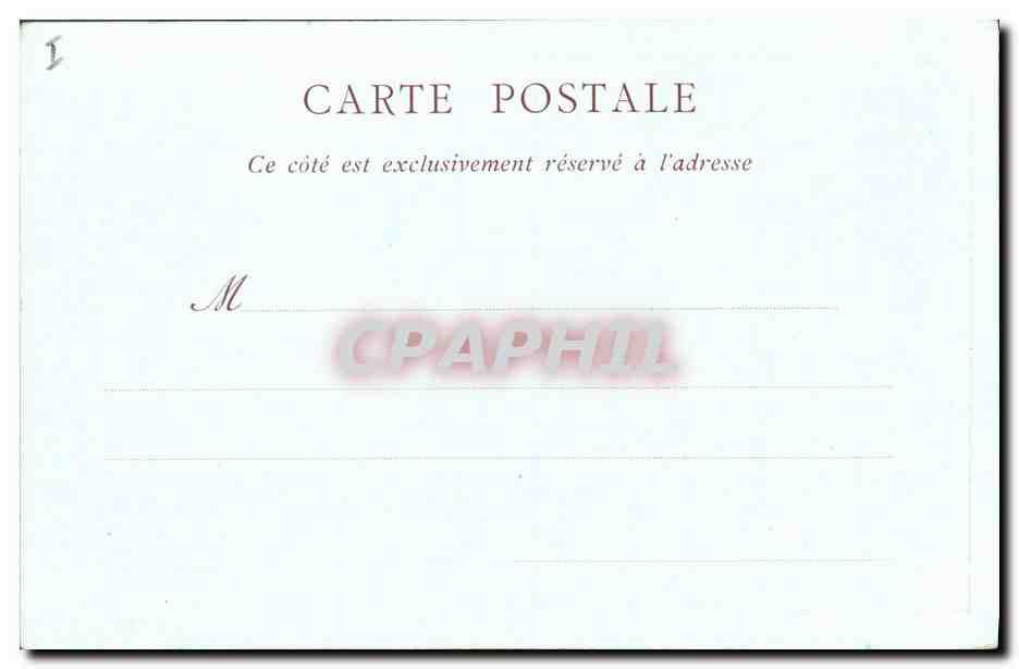 CPA Guedy Idylle  — Verso