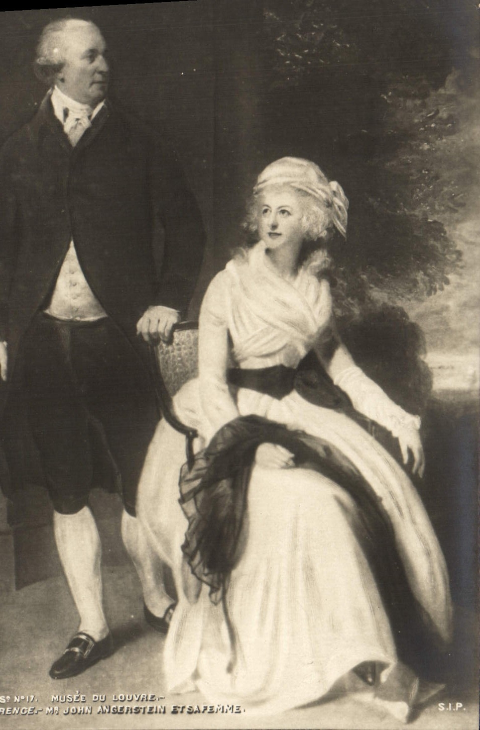 CPA Paris Musee du Louvre Lawrence Mr John Angerstein et sa femme 