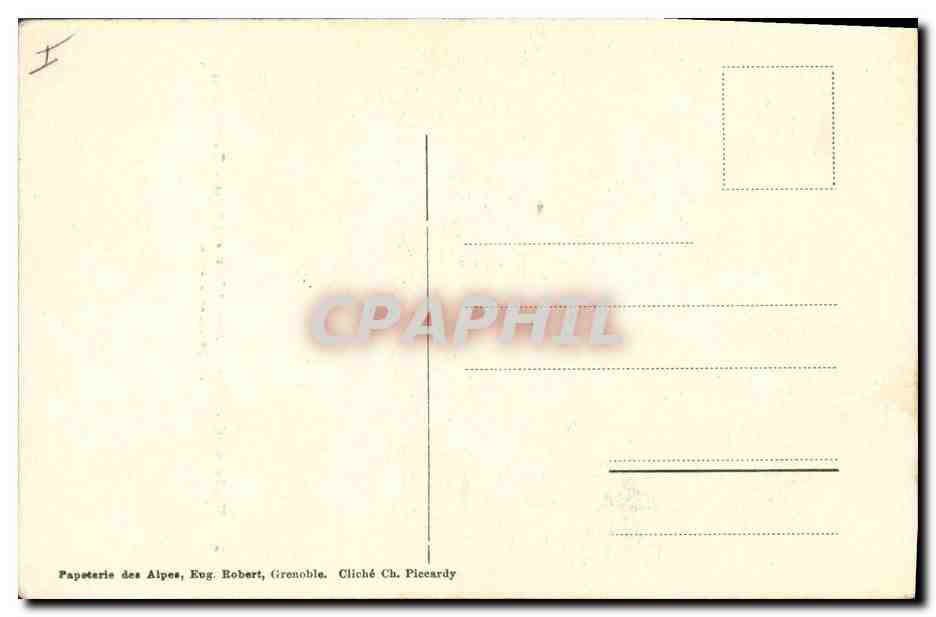 CPA Musee de Grenoble Ernest Hebert Peintre Dauphinois Le premier dessin  — Rückseite