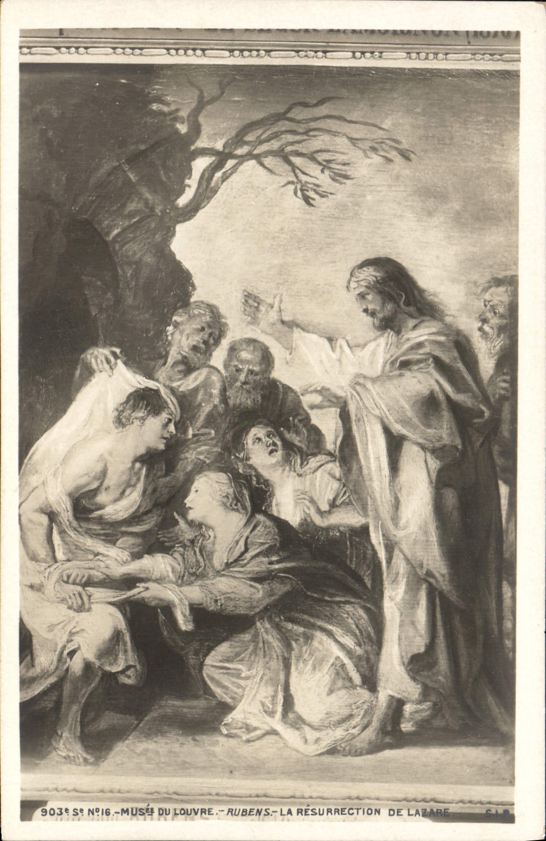 CPA Paris Musee du Louvre Rubens La resurrection de Lazare 
