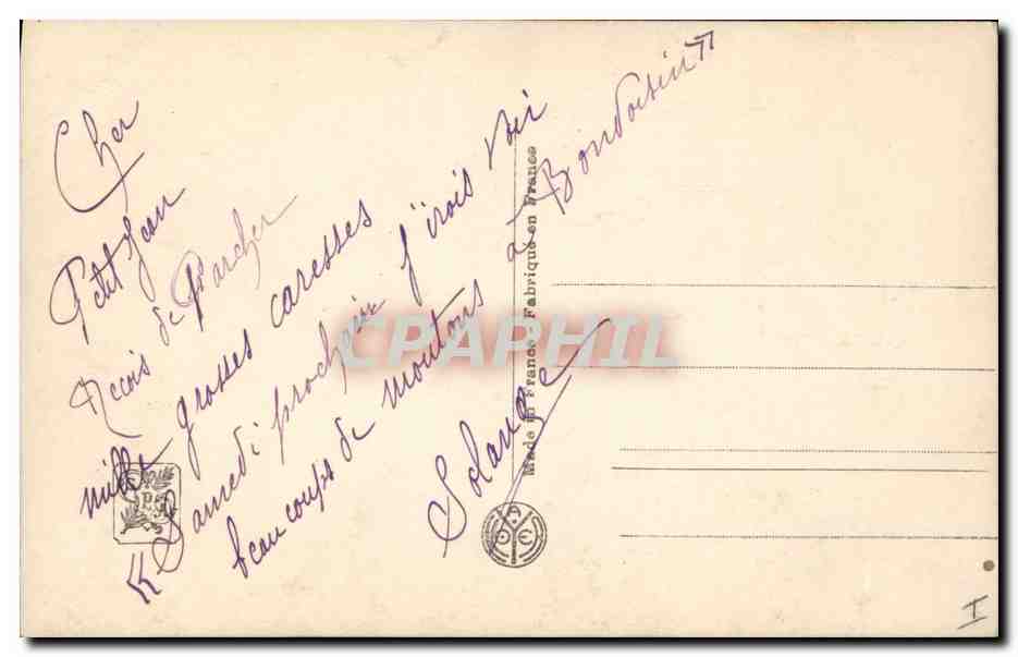 CPA Salon de Paris Bail Franck La Saint Jean  — Verso