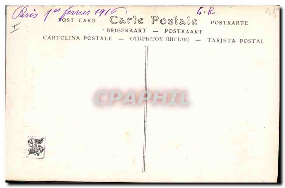 CPA Salons de Paris Leon Tanzi Paysage d'Algerie  — Verso